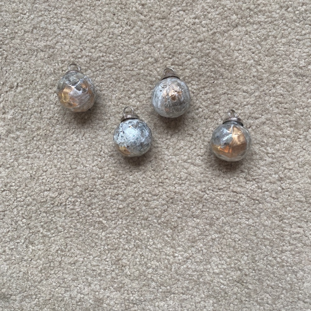 Silver and Gold Decorative Ornaments